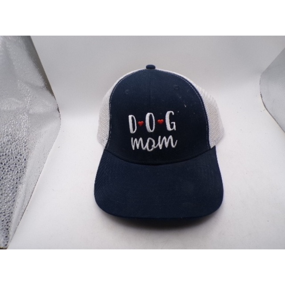 Pet‎ Supplies Plus Dog Mom Trucker Hat Navy Blue White Mesh Snapback Cap NWT